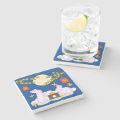 Dessous-de-verre En Pierre Moon Rabbit Mooncake Osmanthus (Côté)