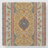 Dessous-de-verre En Pierre Moquette Perse antique Design élégant (Devant)