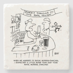 Dessous-de-verre En Pierre Morris Dancing in Pub. Danse Morris traditionnelle