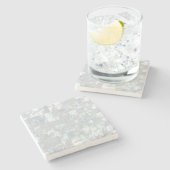 Dessous-de-verre En Pierre Mosaïque nacrée (Côté)