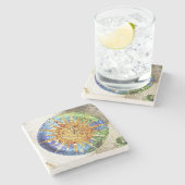 Dessous-de-verre En Pierre Mosaïques de Park Guell (Côté)