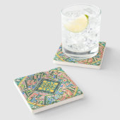 Dessous-de-verre En Pierre Mosaïques de Park Guell (Côté)