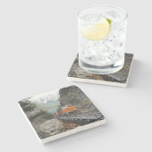 Dessous-de-verre En Pierre Moteur de train diesel classique (Côté)