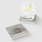 Dessous-de-verre En Pierre Moteur de train diesel classique (Côté)