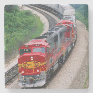 Dessous-de-verre En Pierre Moteur de train diesel classique