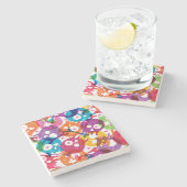 Dessous-de-verre En Pierre Motif 3 de crânes (Côté)