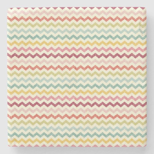 Dessous-de-verre En Pierre Motif 4 de Chevron (Devant)