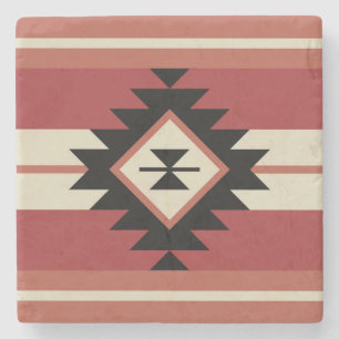 Dessous-de-verre En Pierre Motif Aztec