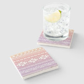 Dessous-de-verre En Pierre Motif aztèque tribal d'ombre (Côté)