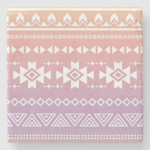 Dessous-de-verre En Pierre Motif aztèque tribal d'ombre
