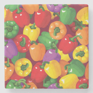 Dessous-de-verre En Pierre Motif Bell Pepper