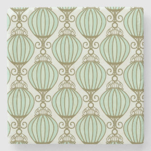 Dessous-de-verre En Pierre Motif bleu de Motton