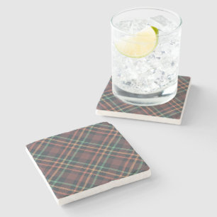 Dessous-de-verre En Pierre Motif carreaux classique