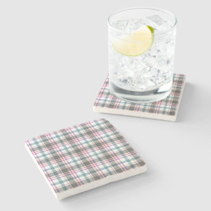 Dessous-de-verre En Pierre Motif carreaux classique