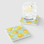 Dessous-de-verre En Pierre Motif de bain canards en caoutchouc (Côté)