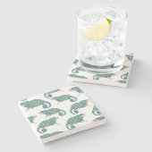 Dessous-de-verre En Pierre Motif de caméléon (Côté)
