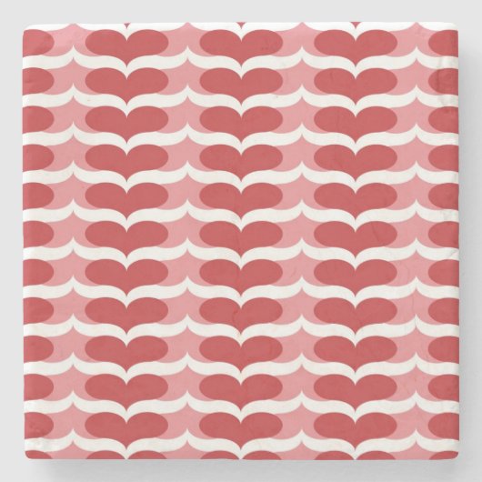 Dessous-de-verre En Pierre Motif de coeur (Devant)