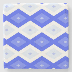 Dessous-de-verre En Pierre Motif de diamant bleu royal