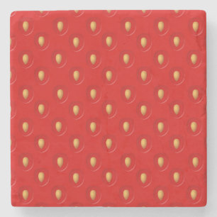 Dessous-de-verre En Pierre Motif de fraise