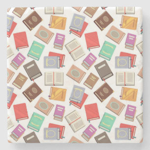 Dessous-de-verre En Pierre Motif de livre