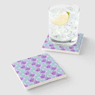 Dessous-de-verre En Pierre Motif de muguet violet