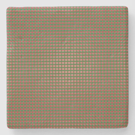 Dessous-de-verre En Pierre Motif de Noël de fête (Devant)