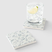 Dessous-de-verre En Pierre Motif de nourriture (Côté)