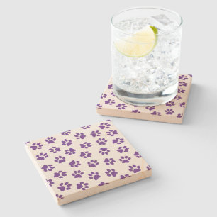 Dessous-de-verre En Pierre Motif De Pailles, Pailles De Chien, Pailles De Pur