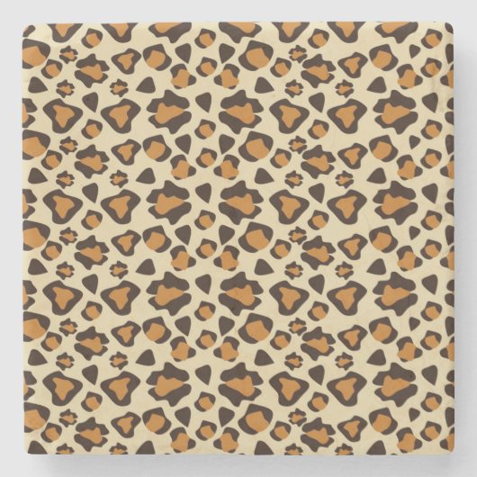 Dessous-de-verre En Pierre Motif de peau de guépard (Devant)