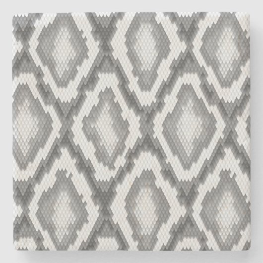 Dessous-de-verre En Pierre Motif de peau de serpent de python (Devant)