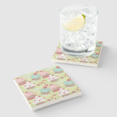 Dessous-de-verre En Pierre Motif de petit gâteau (Côté)