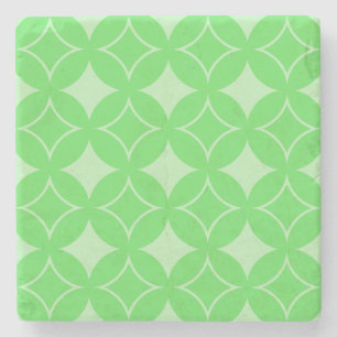Dessous-de-verre En Pierre Motif de shippo vert citron