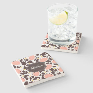Dessous-de-verre En Pierre Motif de vache mûre