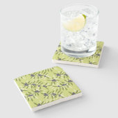 Dessous-de-verre En Pierre Motif d'olive (Côté)