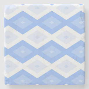 Dessous-de-verre En Pierre Motif en diamant bleu pâle
