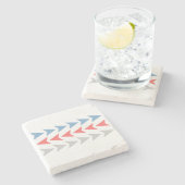 Dessous-de-verre En Pierre Motif Flèche (Côté)