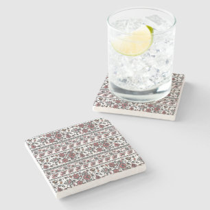 Dessous-de-verre En Pierre Motif floral botanique Cottagecore