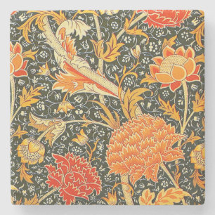 Dessous-de-verre En Pierre Motif floral vintage William Morris Cray