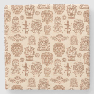 Dessous-de-verre En Pierre Motif inspiré par Aztec