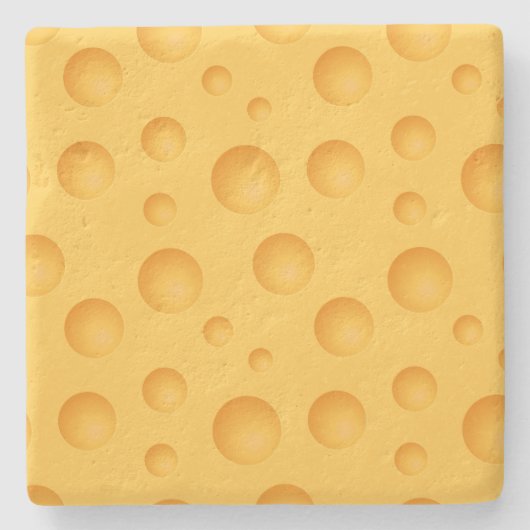 Dessous-de-verre En Pierre Motif jaune de fromage (Devant)