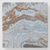 Dessous-de-verre En Pierre Motif Lace Agate Rock (Devant)