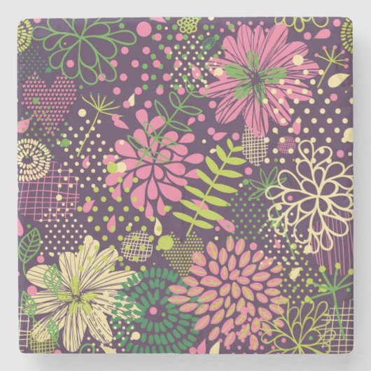 Dessous-de-verre En Pierre Motif lumineux (Devant)