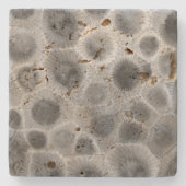 Dessous-de-verre En Pierre Motif Petoskey Stone (Devant)