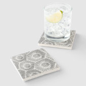 Dessous-de-verre En Pierre Motif Petoskey Stone (Côté)