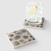 Dessous-de-verre En Pierre Motif Petoskey Stone (Côté)