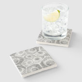 Dessous-de-verre En Pierre Motif Petoskey Stone (Côté)