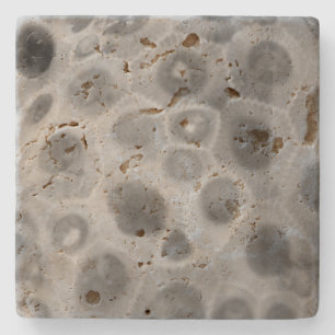 Dessous-de-verre En Pierre Motif Petoskey Stone