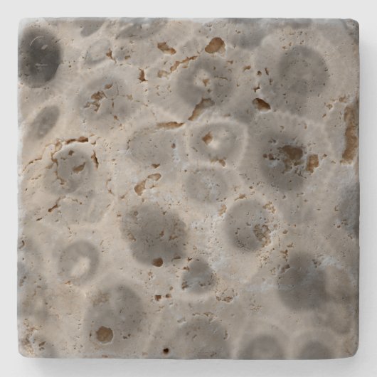 Dessous-de-verre En Pierre Motif Petoskey Stone (Devant)