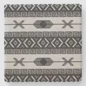 Dessous-de-verre En Pierre Motif Rustique sud-ouest aztèque (Devant)