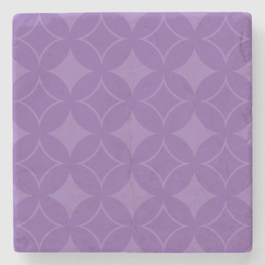 Dessous-de-verre En Pierre Motif shippo violet (Devant)